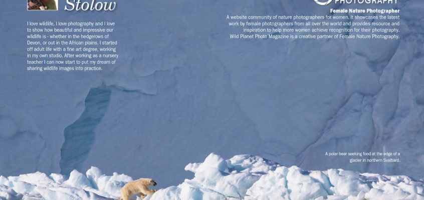 Female Nature Photographer of the month of April in Wild Planet Photo Magazine