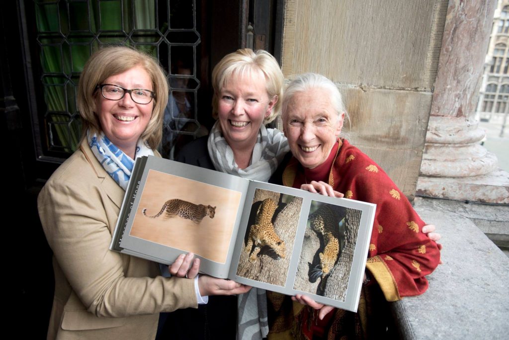 Karin, Pia & Dr Goodall 2